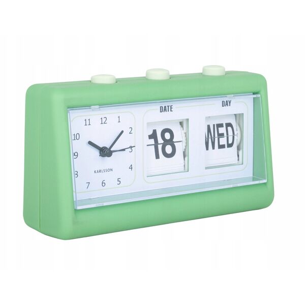 Budzik retro FLIP z datą