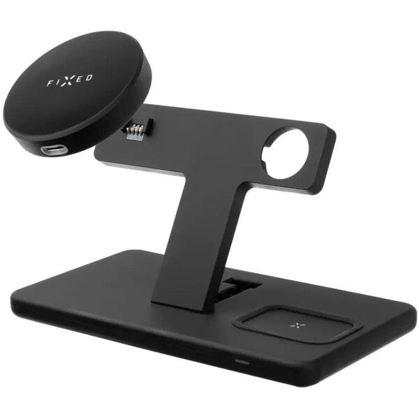 Fixed | MagPowerstation 3-in-1 wireless charging stand with MagSafe mount support | FIXMPOS-BK