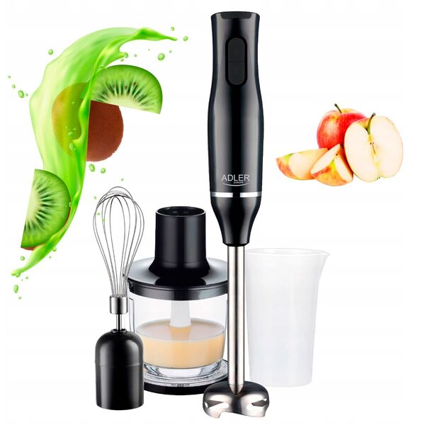 Blender ręczny-|Zestaw | Pojemnik 500ml | Pojemnik z miarką: 700ml