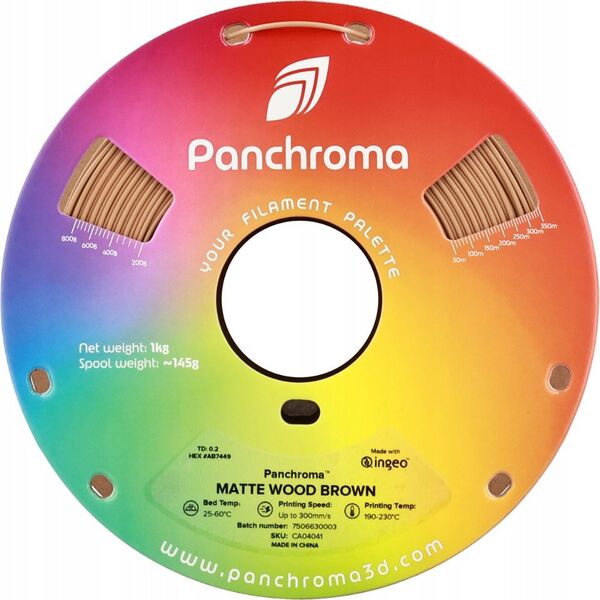Filament Polymaker Panchroma PLA 1,75mm, 1kg - Wood Brown}