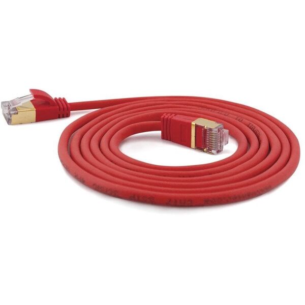 Wantec Wantec 10.00mCat.7 RohCable Patch Cable S/STP RJ45 plug on red - Network- Patch Cable Network cable (7165)