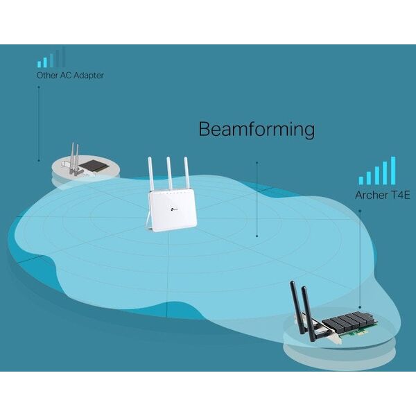 TP-Link Archer T4E - Netzwerkadapter - PCIe Low-Profile - Wi-Fi 5
