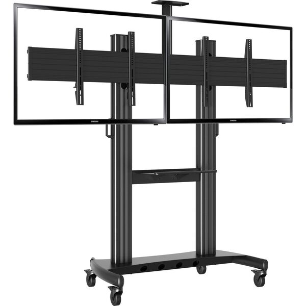 Vivolink VLFS4065X2 uchwyt / stojak do monitorów 165,1 cm (65") Podłoga Czarny