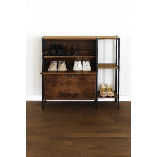 M12B4 ELEGANCKA SZAFKA NA BUTY KOMODA     MODERN LOFT Z PÓŁKAMI