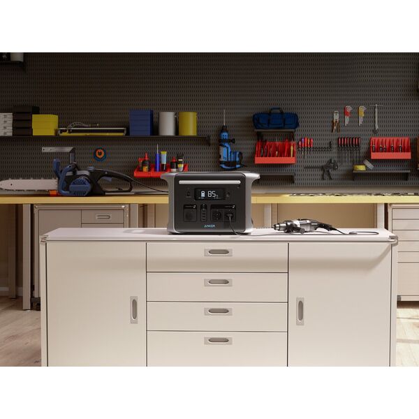 Anker PowerHouse 757 - Tragbares kraftwerk - 1.500.W - AC 220-240 / DC 11-30 V - Lithiumeisenphosphat - 1229 Wh - Ausgangsanschlusse: 13