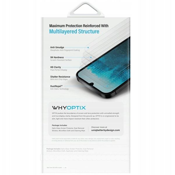 Szkło hartowane UNIQ Optix Clear do Samsung Galaxy Z Fold7