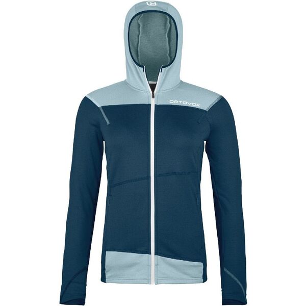 Bluza z kapturem damska Ortovox Fleece Light Hoody - deep ocean