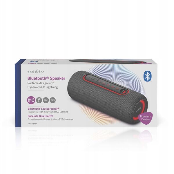 Głośnik Nedis Bluetooth 4h 30W Stereo Czarny
