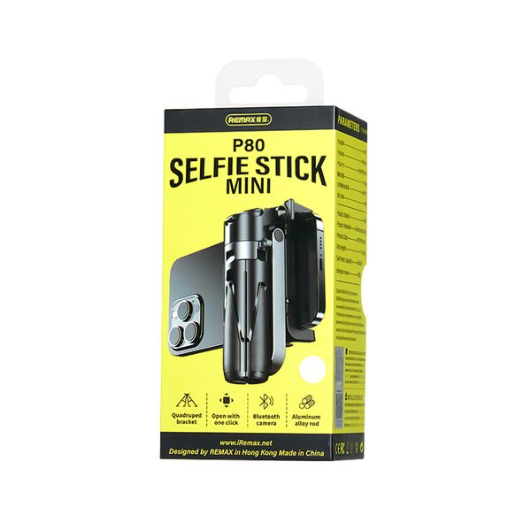 Selfie Stick Remax P80, Bluetooth, 41.5cm, Διαφορετικά χρώματα - 17960 έως 12 άτοκες Δόσεις