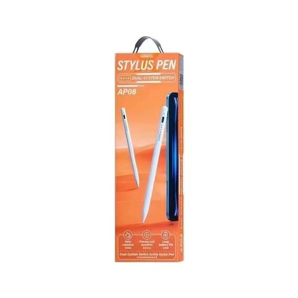 Active Stylus Pen Remax AP08, White - 17961 έως 12 άτοκες Δόσεις