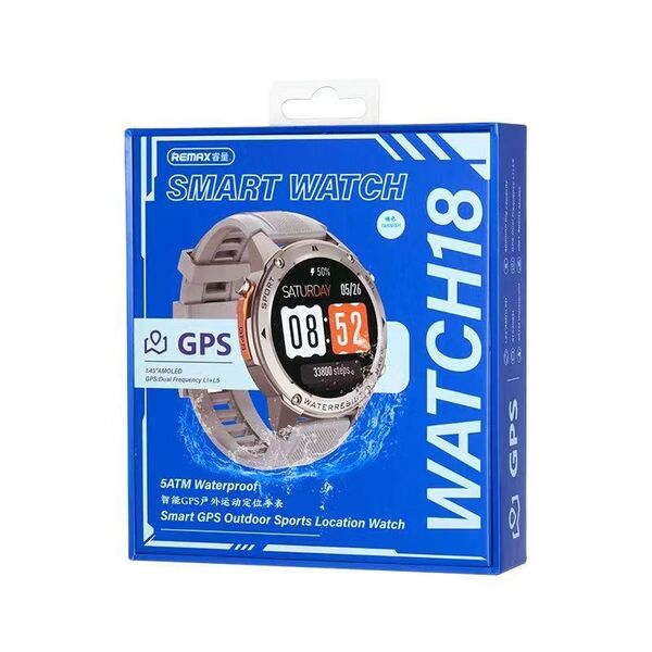 Smart Watch Remax WATCH18, Silver - 73097 έως 12 άτοκες Δόσεις