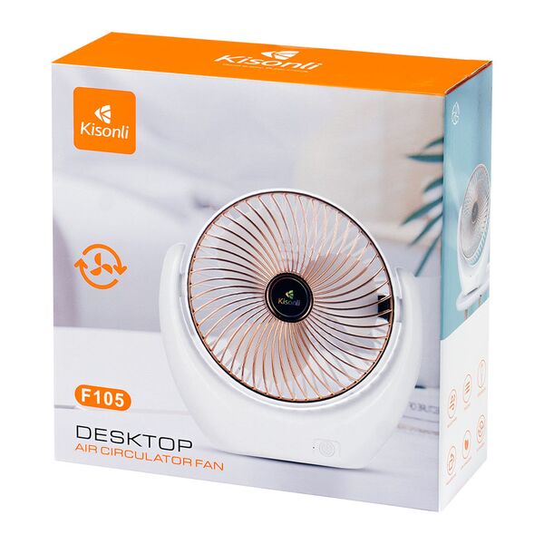 Portable Desktop Fan Kisonli F105, 2000mAh, Διαφορετικα χρωματα - 15056 έως 12 άτοκες Δόσεις