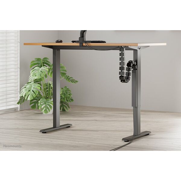 NEOMOUNTS Cable Spine Organizer for sit/stand desk frames screw mounted magnetic channel black