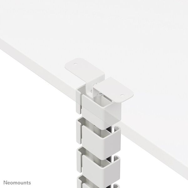 NEOMOUNTS Magnetic Cable Cover for sit/stand desk frames screw mounted magnetic channel white