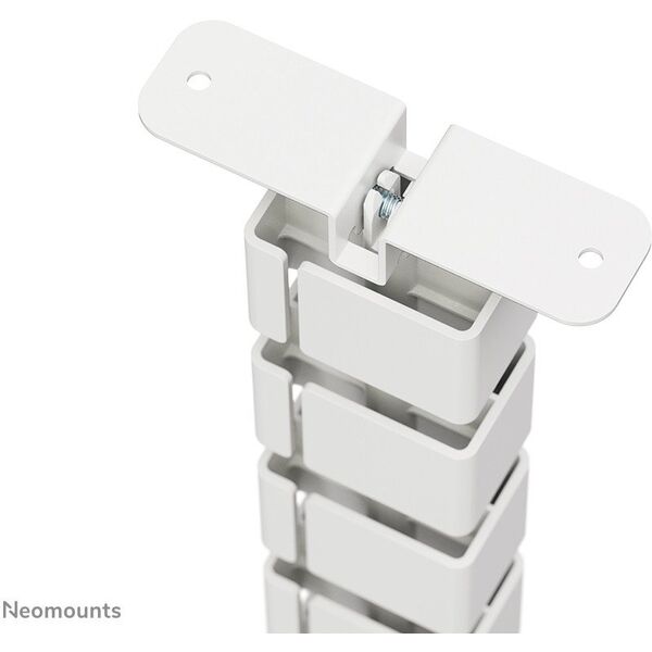 NEOMOUNTS Magnetic Cable Cover for sit/stand desk frames screw mounted magnetic channel white