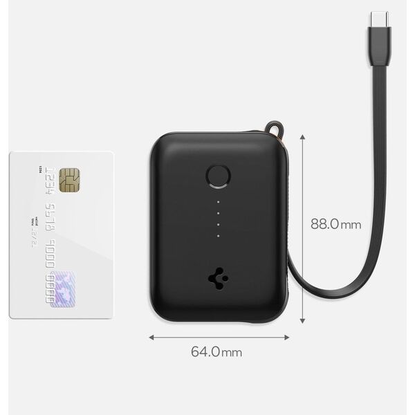 Powerbank Spigen Essentail EA3010BT Power Bank 10000mAh 30W Black