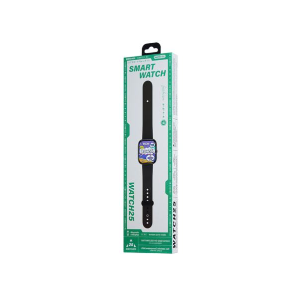 Smart Watch Remax WATCH25, Black - 73104 έως 12 άτοκες Δόσεις
