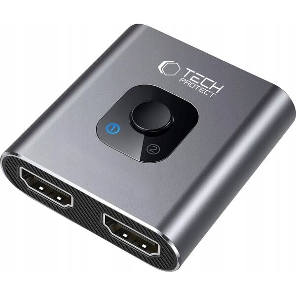 TECH-PROTECT HB07 HUB ADAPTER 2IN1 HDMI 4K 60HZ SPACE GREY