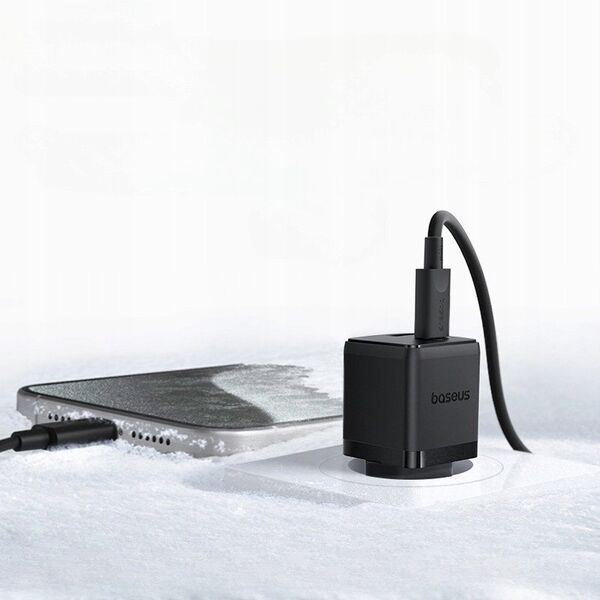 Ładowarka sieciowa Baseus Palm 20W USB-A, USB-C czarna