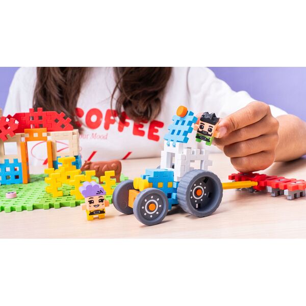 *****Klocki waffle Farmer zakręc.młyn 100el 07559