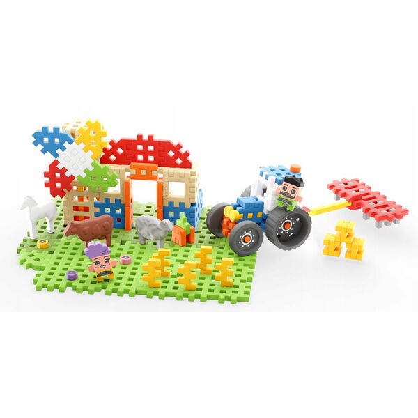 *****Klocki waffle Farmer zakręc.młyn 100el 07559