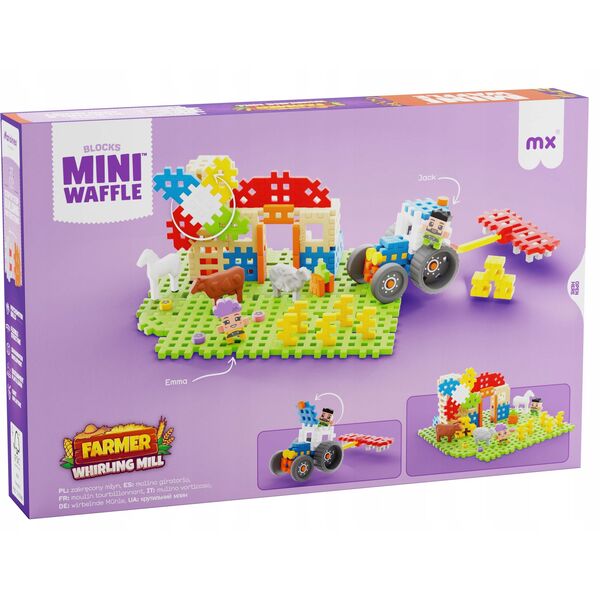 *****Klocki waffle Farmer zakręc.młyn 100el 07559
