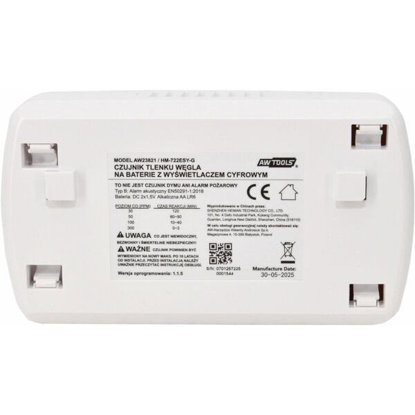 AWTOOLS CZUJNIK CZADU 2xAA 1,5V