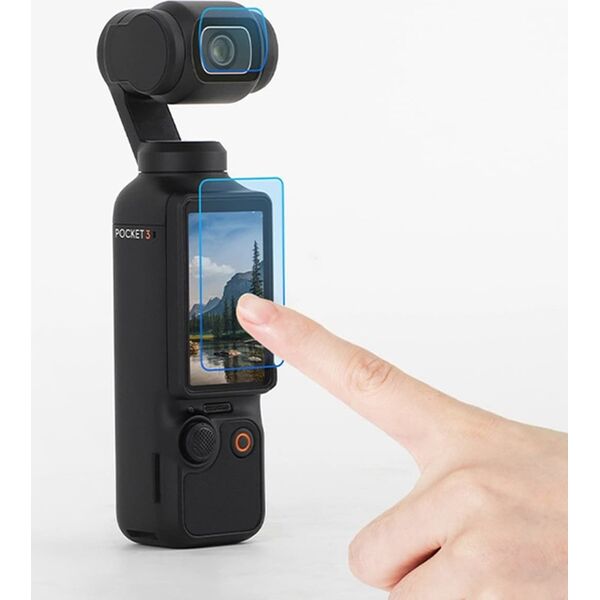 Osłona na obiektyw SunnyLife Szkło hartowane na ekran i obiektyw Sunnylife do DJI Osmo Pocket 3 (2+2)