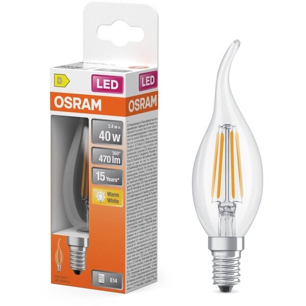 LEDSCL BA35 3.4/4W E14 2700K 470LM