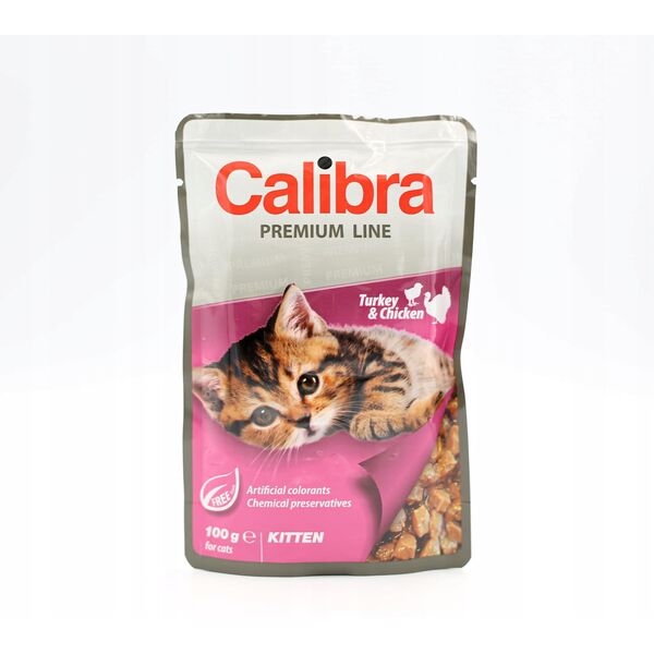 CALIBRA CAT premium kitten turkey & chicken 100g