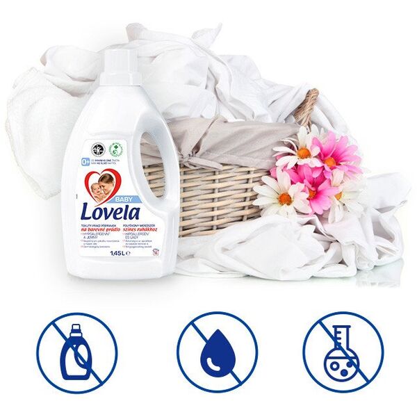 Lovela Lovela Baby, Płyn do prania kolorowych tkanin, 1,45 l