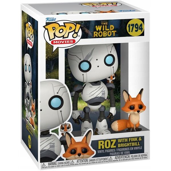 FUNKO POP! Vinyl Figure: Wild Robot - Roz w/ Brightbill & Fink