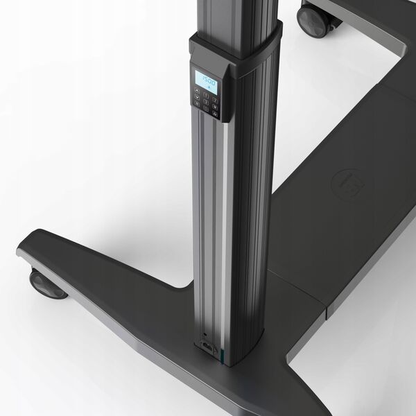 GF100B - Profesjonalny elektryczny mobilny stojak TV wózek do telewizorów LCD LED 75&quot| - 100&quot|