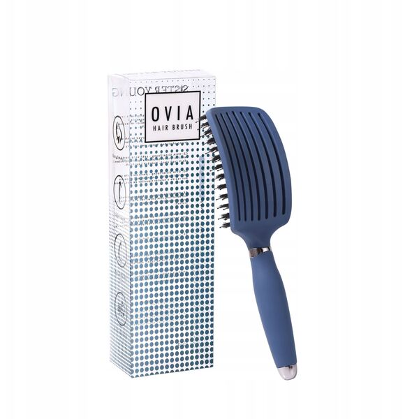 SISTER YOUNG_Ovia Hair Brush szczotka do włosów z włosiem dzika Blue