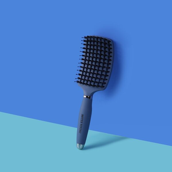 SISTER YOUNG_Ovia Hair Brush szczotka do włosów z włosiem dzika Blue