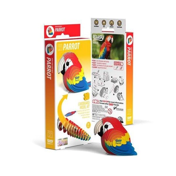 EUGY 3D Cardboard Model Kit - Parrot