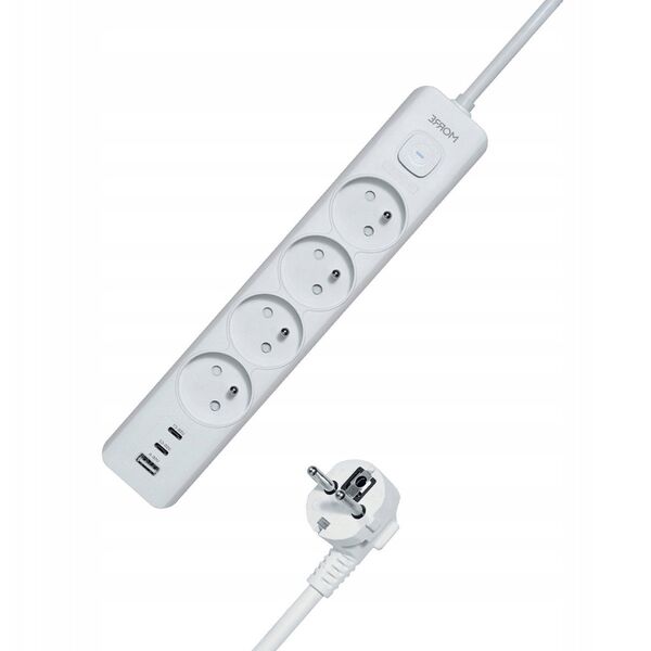 MORRE LISTWA ZASILAJACA 4G USB, 2xUSB-C,1,5m
