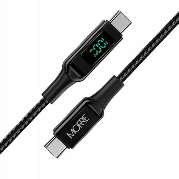 MORRE KABEL DO ŁADOWARKI USB-C 100W 1,5m Z WYŚWIETLACZEM LED
