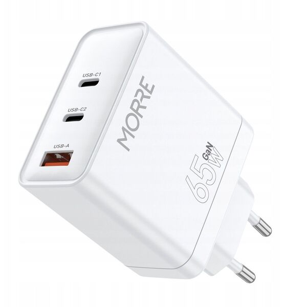 MORRE ŁADOWARKA USB/USB-C 65W BIAŁA