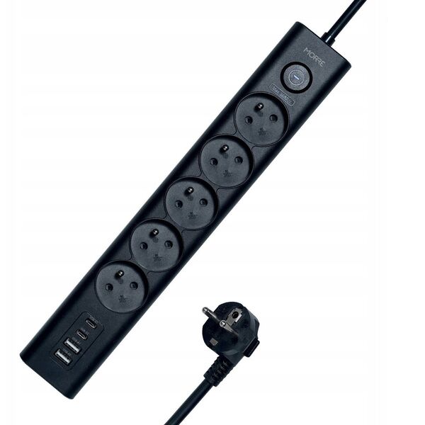 MORRE LISTWA ZASILAJĄCA 5G 2xUSB, 2xUSB-C,1,5m