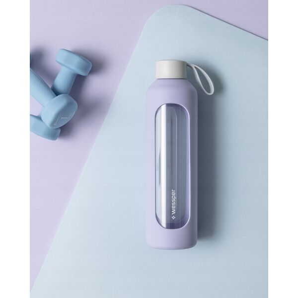 Szklana butelka Wessper B1 Borosilicate 1000ml Lavender  (WES260-VI-NEW)