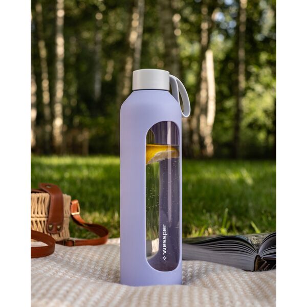 Szklana butelka Wessper B1 Borosilicate 1000ml Lavender  (WES260-VI-NEW)