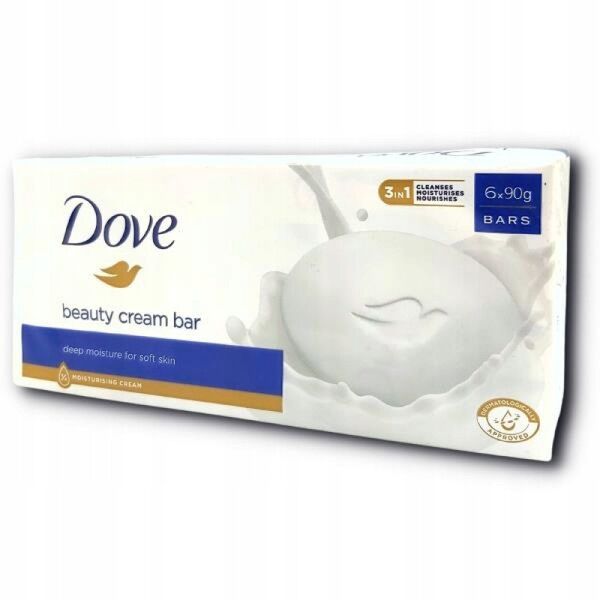 Dove  Dove, Beauty, Kremowe mydło, 4x 90g