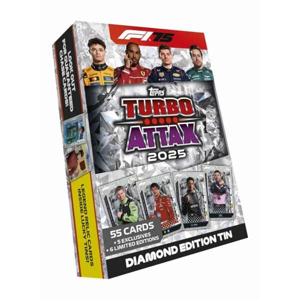 TOPPS FORMULA 1 TURBO ATTAX MEGA TIN DIAMOND