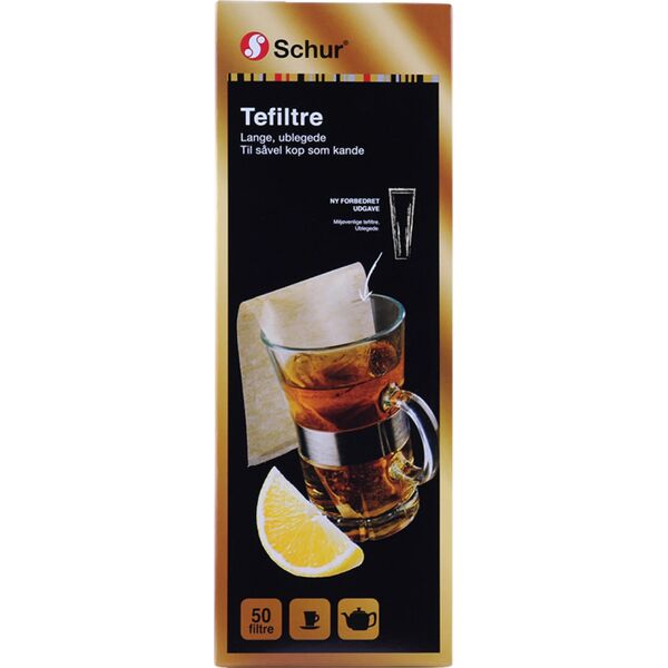 Tea filter, Schur, unbleached, filter paper, 50 pcs.