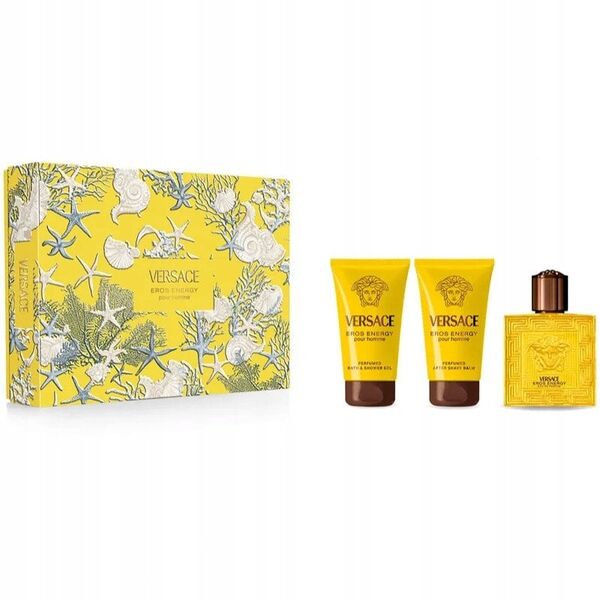 Versace Eros Energy Giftset rinkinys vyrams (EDP, 50 ml + dušo želė, 50 ml + balzamas po skutimosi, 50 ml)