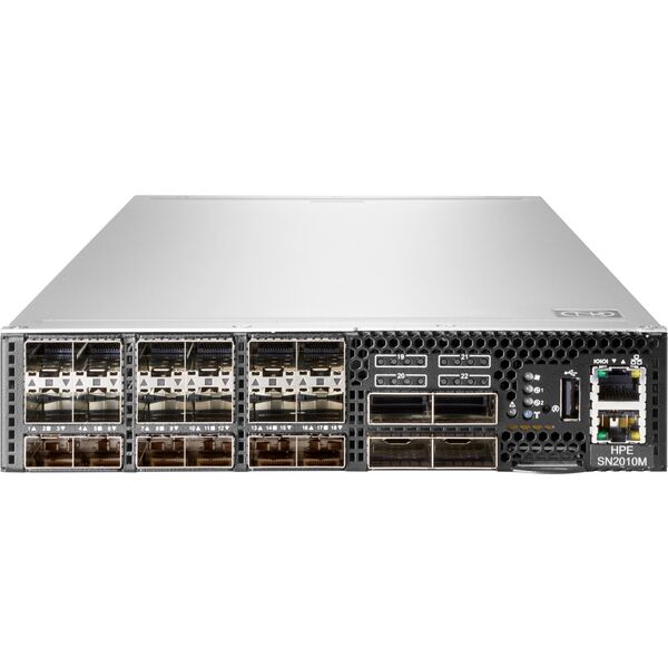 HPE SN2010M 25GbE 18SFP28 4QSFP28 Switch - M-Series - Switch - halbe Breite - L3 - managed - 18 x 1/10/25 Gigabit SFP28 + 4 x 40 Gigabit / 100 Gigabit QSFP28 - Luftstrom von hinten nach vorne - an Rack montierbar