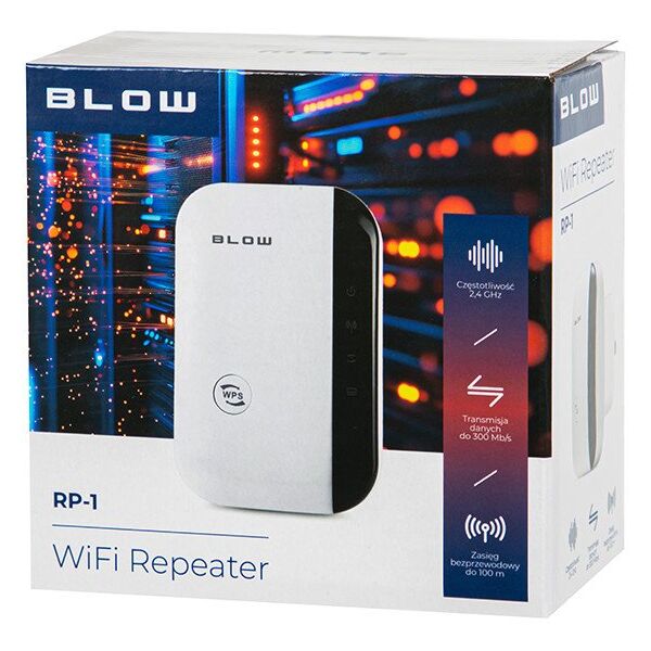 86-048# Wzmacniacz sygnału wi-fi repeater 300mb/s rp-1 blow