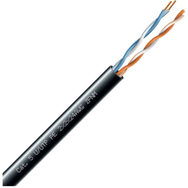 Καλώδιο δικτύου ECG LAN ECG UTP 5e (εξωτερικού χώρου, PE, Fca, 305m, E)