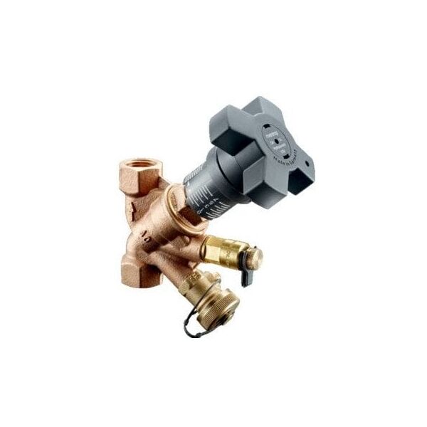 Hydrocontrol VTR, βαλβίδα εξισορρόπησης, DN 15, 1/2GW, μπρούντζος, με βαλβίδα μέτρησης και σφαιρική βαλβίδα